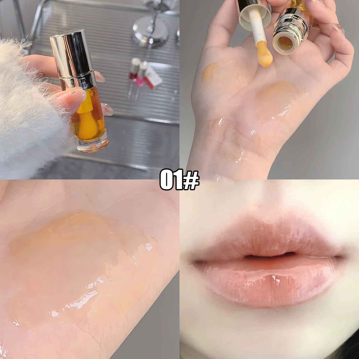 6 Kleuren Hydraterende Vloeibare Lippenstift Jelly Cherry Red Roze Lipgloss Sexy Niet-plakkerige Cup Lip Tint Blijvende Koreaanse Lip Olie Make-up