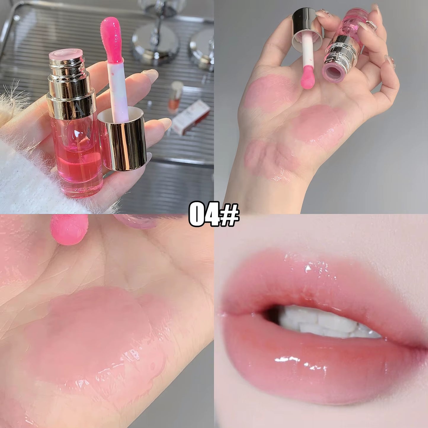 6 Kleuren Hydraterende Vloeibare Lippenstift Jelly Cherry Red Roze Lipgloss Sexy Niet-plakkerige Cup Lip Tint Blijvende Koreaanse Lip Olie Make-up