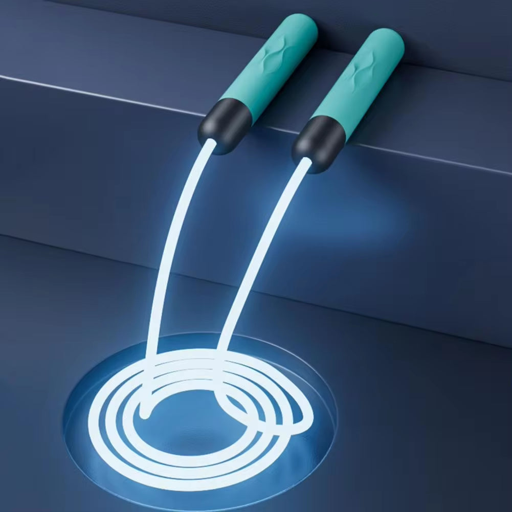 Glowing Springtouw Verstelbare Antislip Handvat Batterij-aangedreven 
