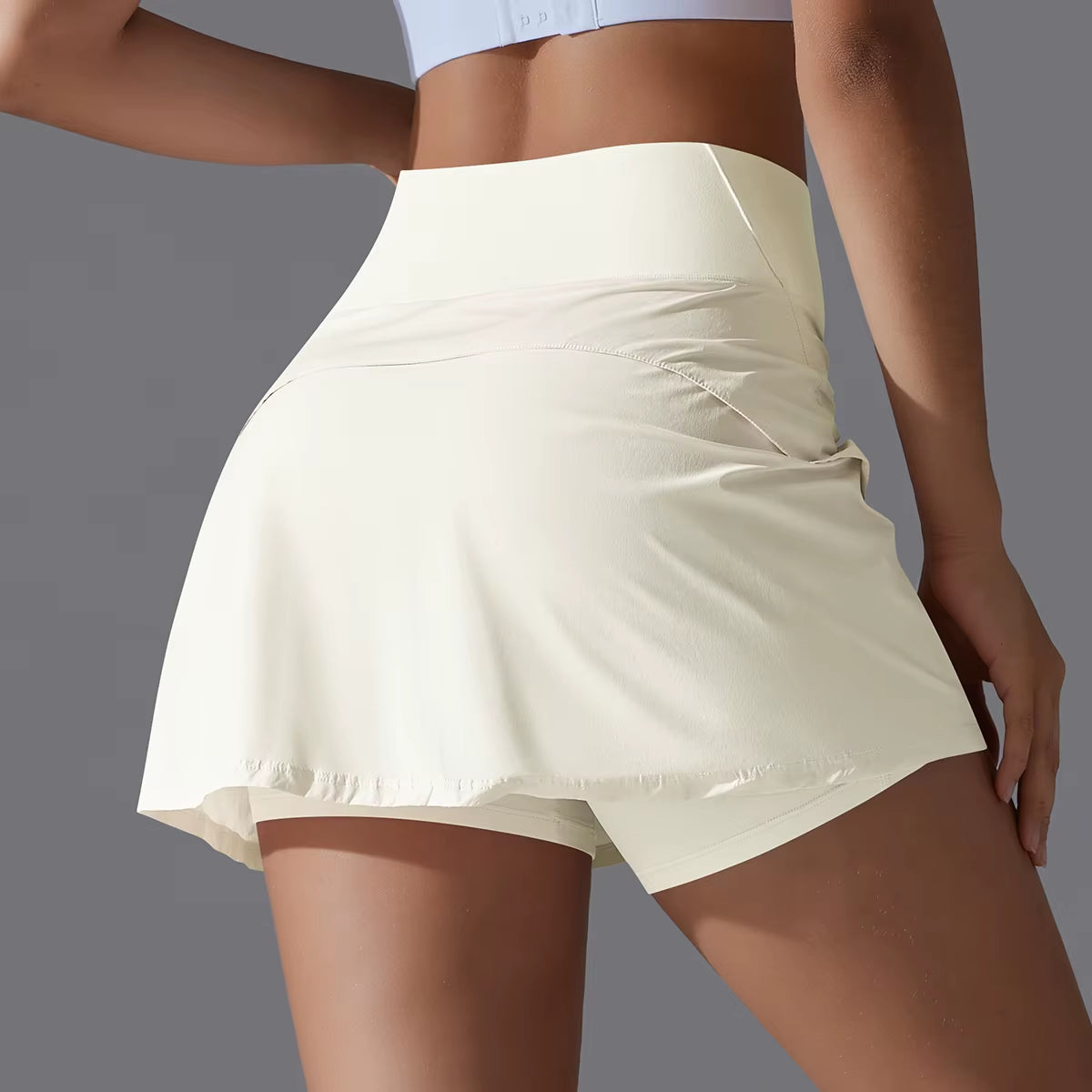 Yogarok Badminton Tennisrok Hoge taille snel drogend