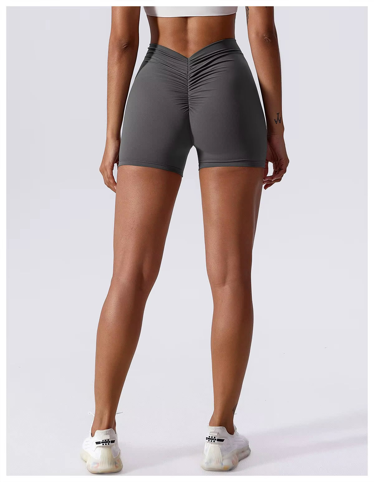 Sexy stretch yogashorts voor dames met heuplifting en buikspierversteviging Strakke fitness hardloopbroeken aan de buitenkant 