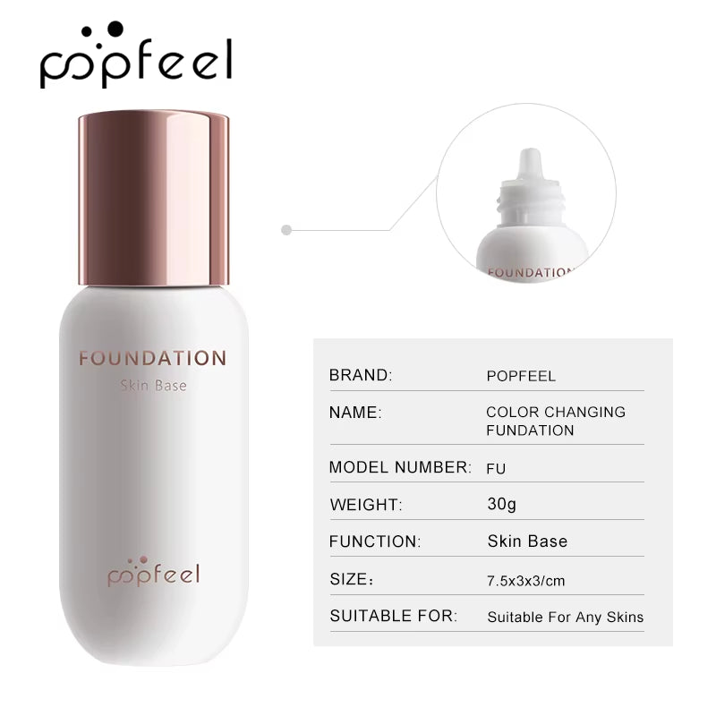 1.01Oz Color-Changing Foundation Match direct uw huidtint met slechts een blend! Meer geschikt voor medium en lichte huidtinten