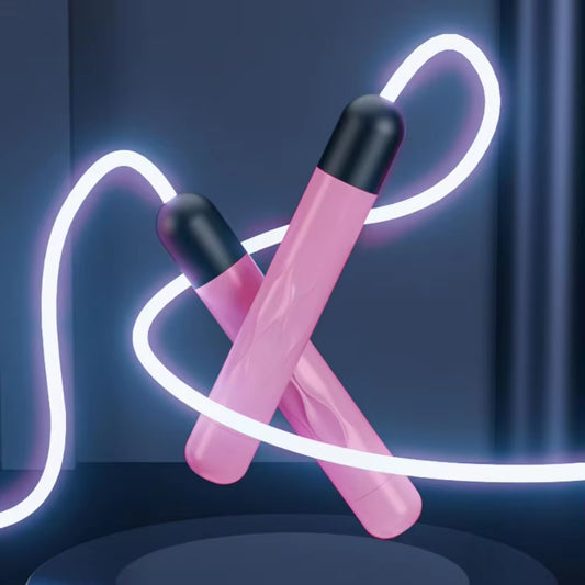 Glowing Springtouw Verstelbare Antislip Handvat Batterij-aangedreven 