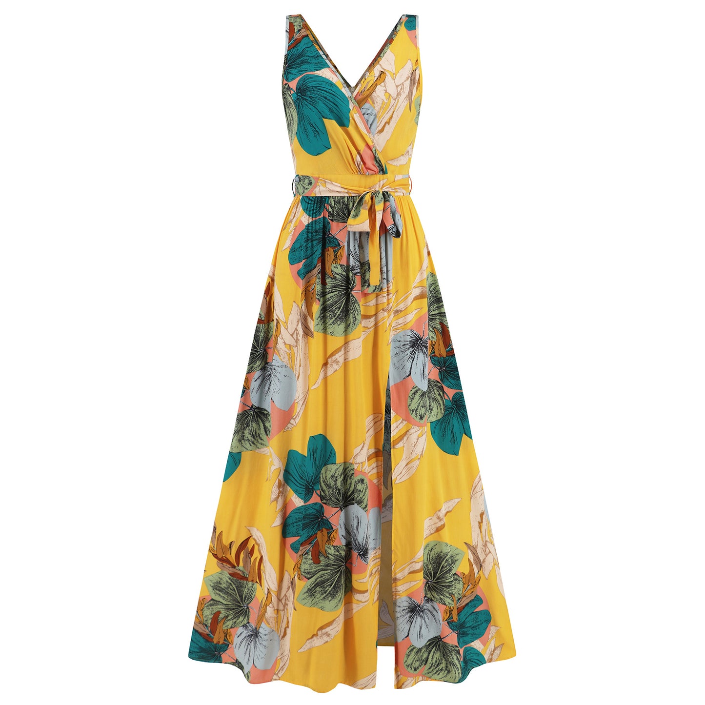 Bohemian V-neck Strap Maxi-jurk – Tropische Vibes all day long!