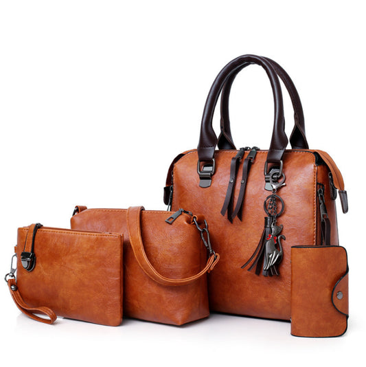 4-in-1 Luxe Handtas Set – Elegant, Praktisch en Stijlvol 