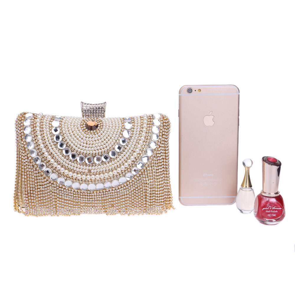 Glam Tassel Evening Clutch – Voor Jouw Stralende Moments