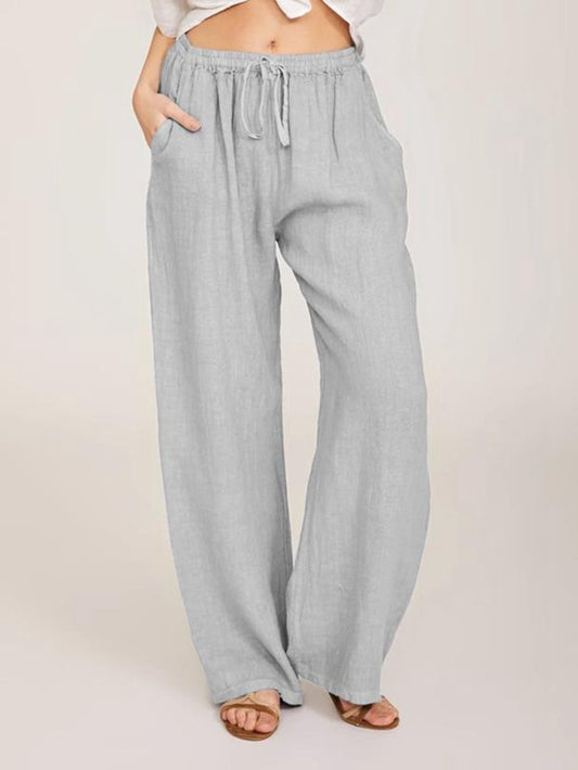 Women'S Casual Cotton and Linen Loose Yoga Pants