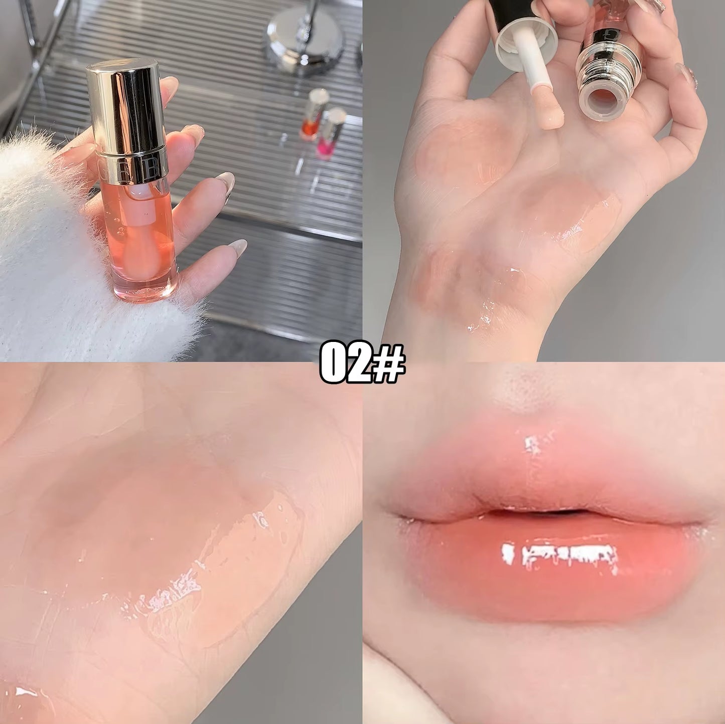 6 Kleuren Hydraterende Vloeibare Lippenstift Jelly Cherry Red Roze Lipgloss Sexy Niet-plakkerige Cup Lip Tint Blijvende Koreaanse Lip Olie Make-up