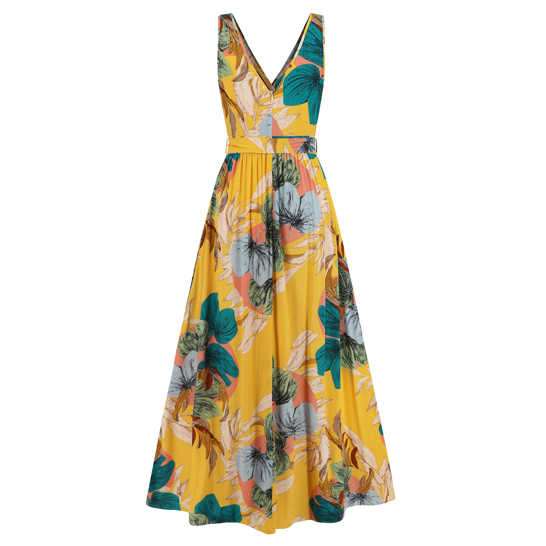 Bohemian V-neck Strap Maxi-jurk – Tropische Vibes all day long!