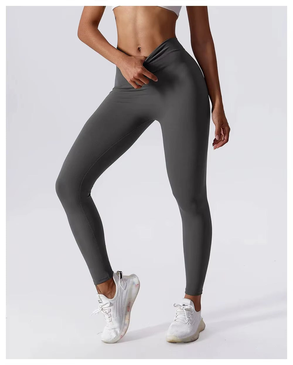 Yogabroeken Rug V-taille Fitness Heuplift Honing Perzik Heup Sport Tights Geen Onhandigheid Draad Warp Heup Lange Broek
