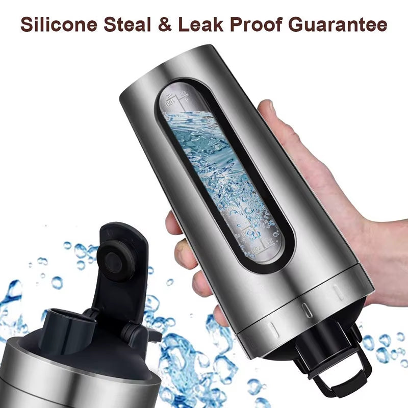 700 ML Rvs Eiwit Shaker - Mengbeker 