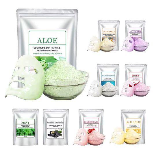Jelly Face Powder Collageen Gezichtsmasker Poeder Zacht Gezichtsmasker Poeder Hydraterend en Verstevigend Acne Verwijderend Poriën Reinigend Masker