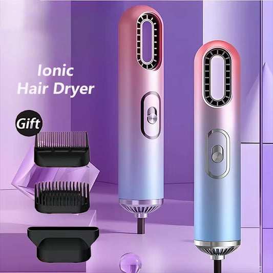 Haardroger Haarstyling 3-in-1 Mini Draagbare Haardroger Krulkam Borstel Krultang Stijltang Handmatige Haardroger