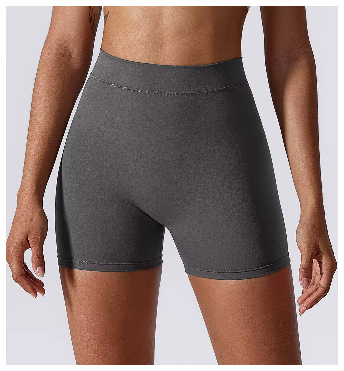 Sexy stretch yogashorts voor dames met heuplifting en buikspierversteviging Strakke fitness hardloopbroeken aan de buitenkant 