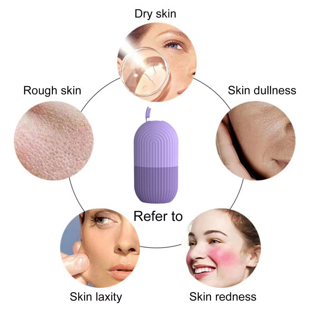 Ice Roller Herbruikbare Puffy Eyes Roller Gezicht Schoonheid Massage IJsvorm Poriëncontractie Huidverkoelende Roller voor Huidverzorging