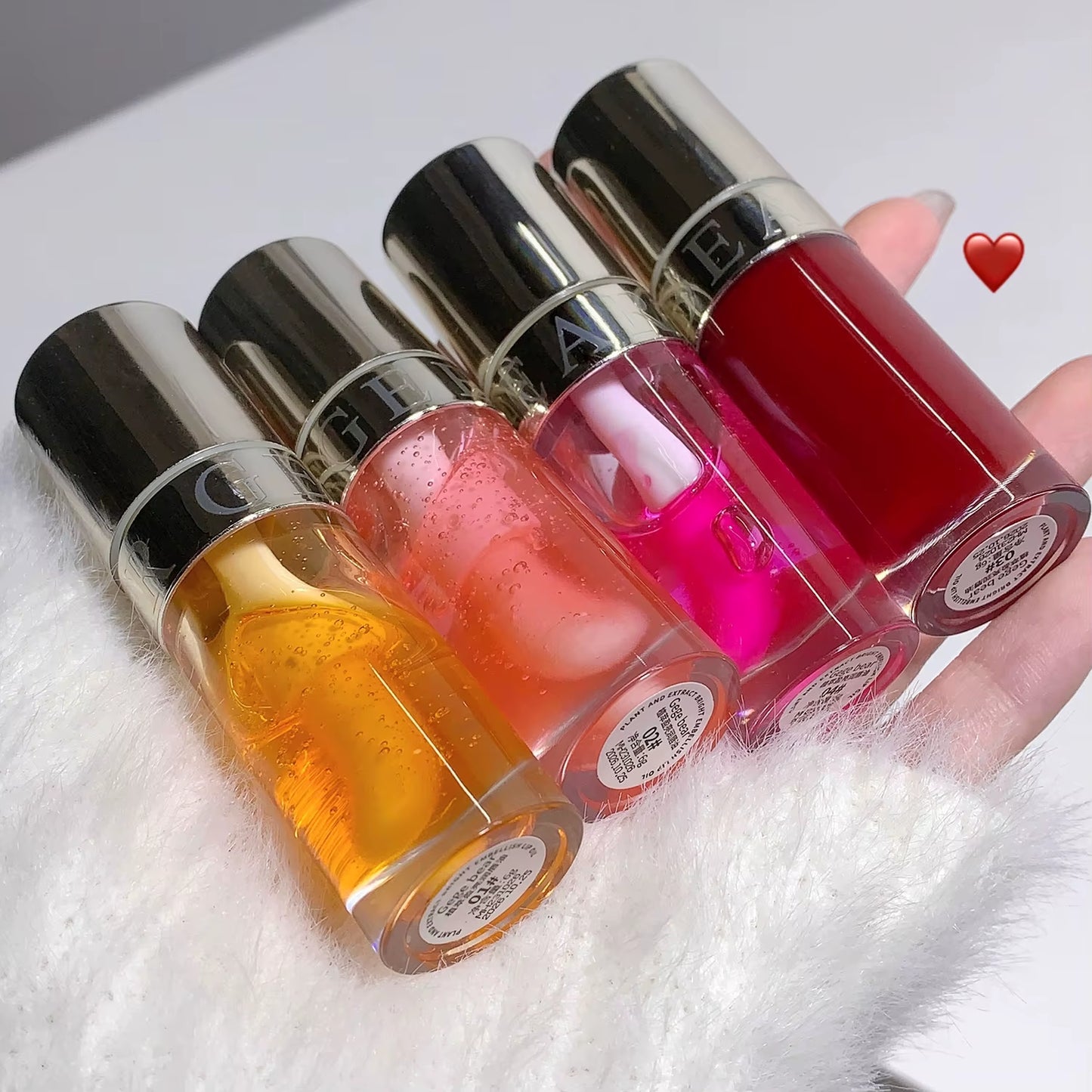 6 Kleuren Hydraterende Vloeibare Lippenstift Jelly Cherry Red Roze Lipgloss Sexy Niet-plakkerige Cup Lip Tint Blijvende Koreaanse Lip Olie Make-up