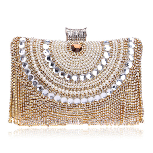 Glam Tassel Evening Clutch – Voor Jouw Stralende Moments