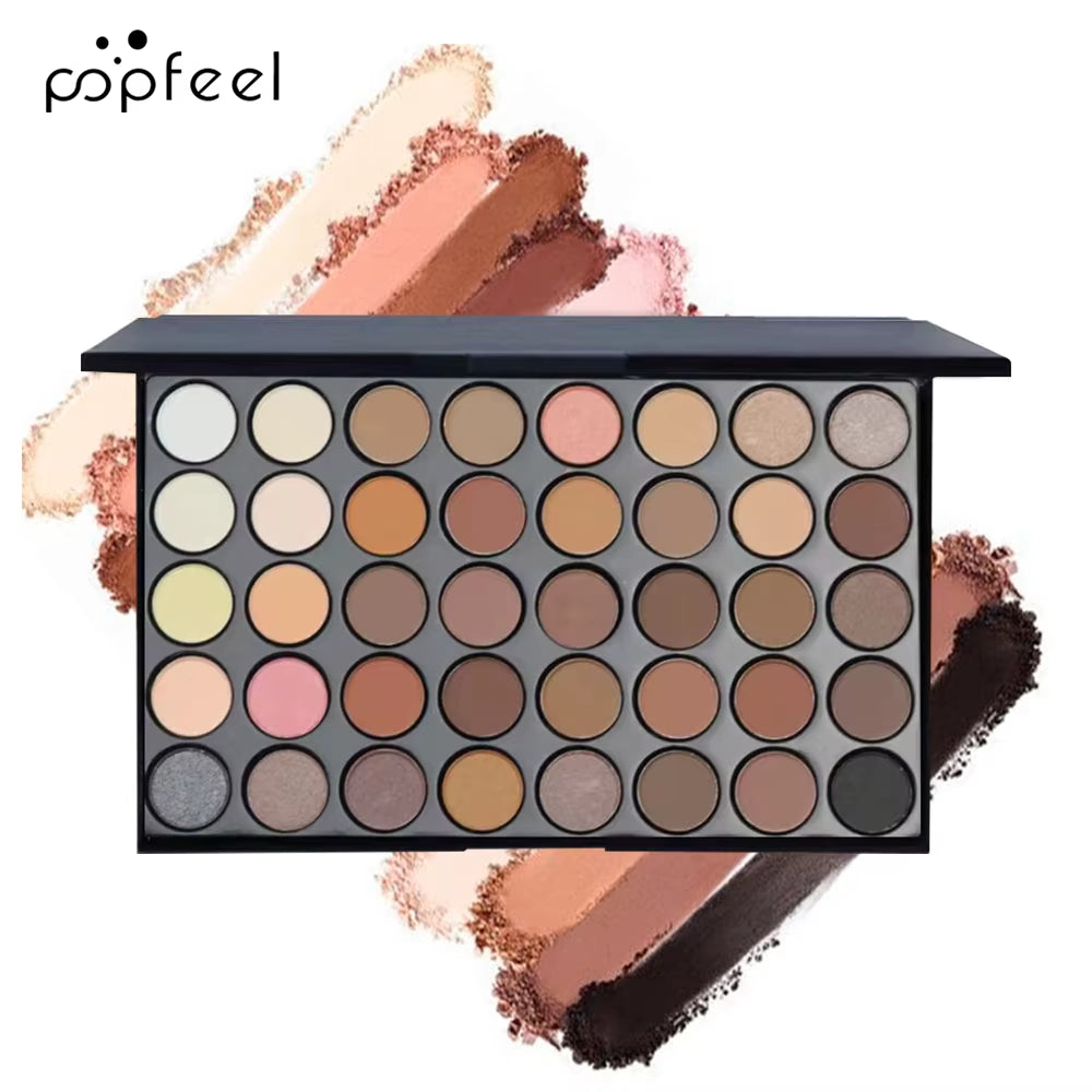 Oogmake-upset, oogschaduwpalet, eyeliner, mascara, wenkbrauwpotlood, make-uptoolset, cadeaus voor vrouwen