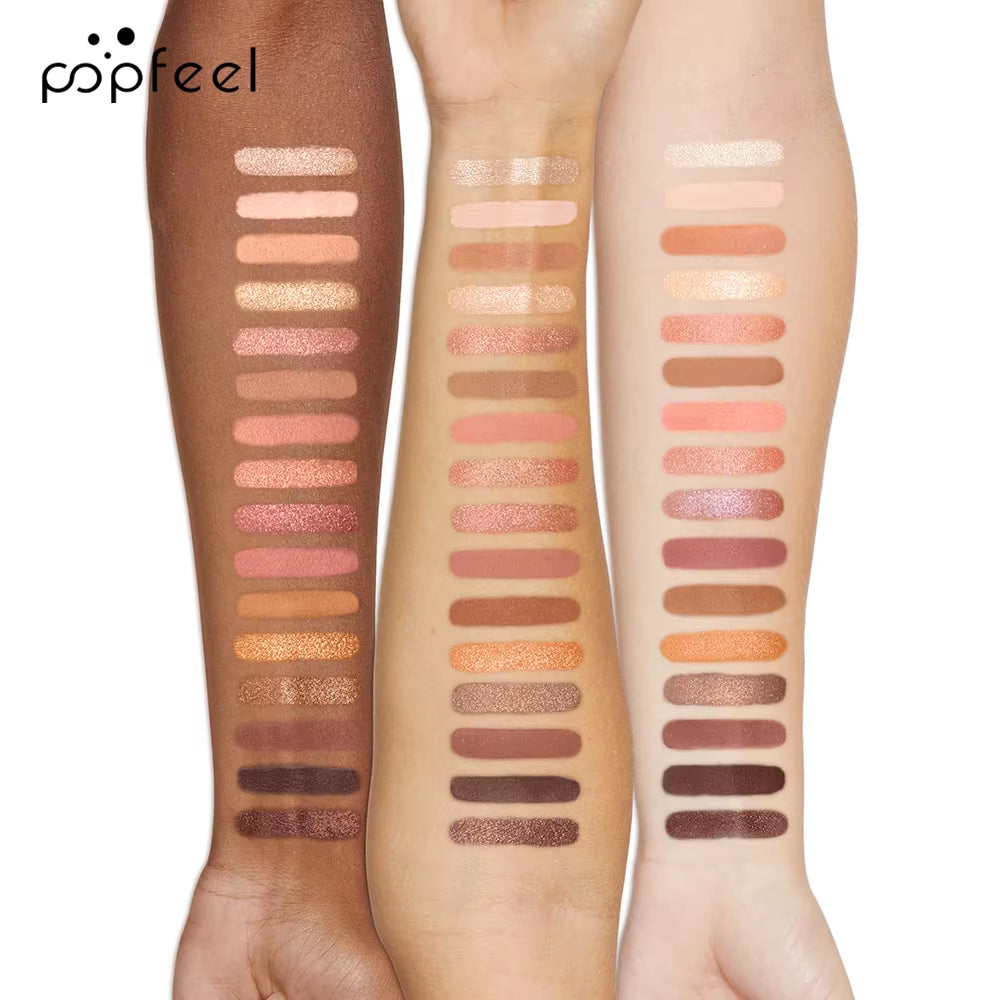 16 Kleurig Oogschaduwpalet, Make-up Nude Kleuren Oogschaduwpalet Natuurlijke Nude Matte Shimmer Glitter Pigment Oogschaduw