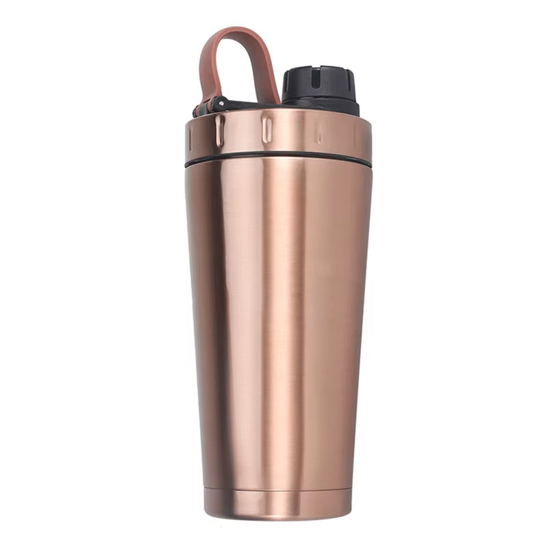 700 ML Rvs Eiwit Shaker - Mengbeker 