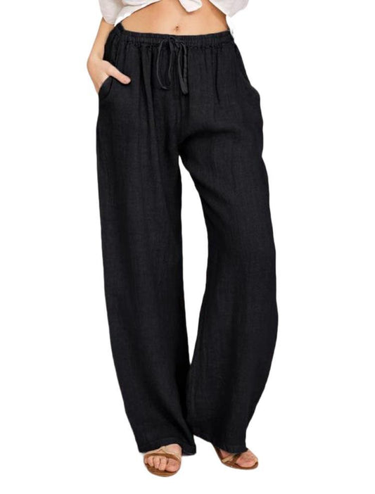 Women'S Casual Cotton and Linen Loose Yoga Pants