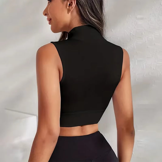 Beautybosss Bold Zip Tops – Zwart & Wit Duo