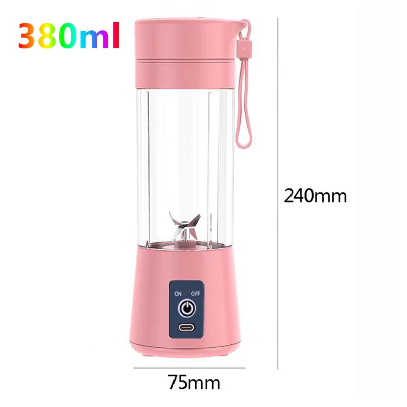 Mini Draagbare USB-sapshaker 6 snijbladen