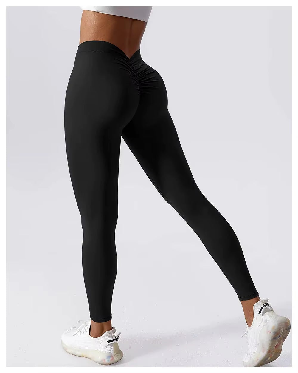 Yogabroeken Rug V-taille Fitness Heuplift Honing Perzik Heup Sport Tights Geen Onhandigheid Draad Warp Heup Lange Broek