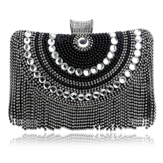 Glam Tassel Evening Clutch – Voor Jouw Stralende Moments