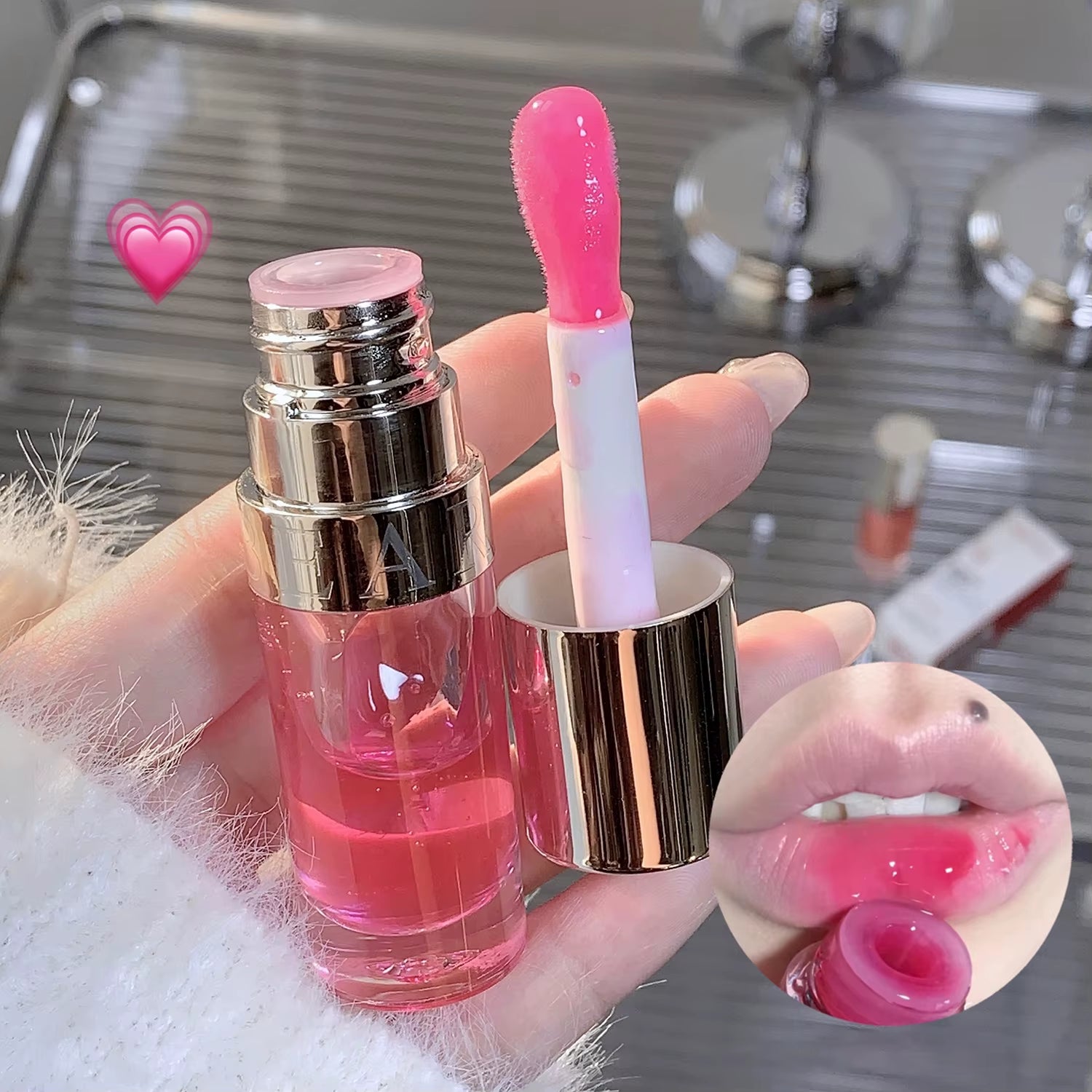 6 Kleuren Hydraterende Vloeibare Lippenstift Jelly Cherry Red Roze Lipgloss Sexy Niet-plakkerige Cup Lip Tint Blijvende Koreaanse Lip Olie Make-up