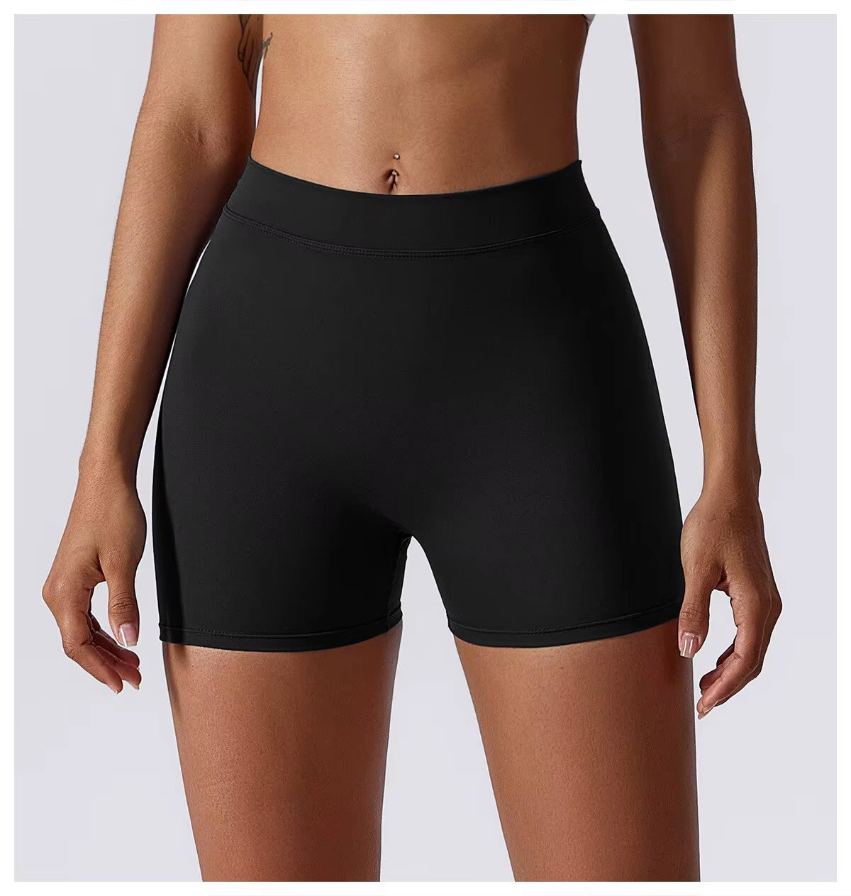 Sexy stretch yogashorts voor dames met heuplifting en buikspierversteviging Strakke fitness hardloopbroeken aan de buitenkant 