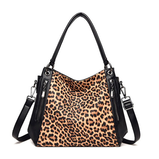   Urban Chic Leopard Print Handtas – Wild & Stylish 